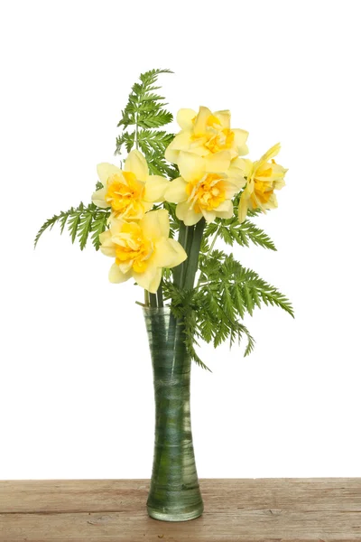 Daffodils in vase — Stock Photo, Image