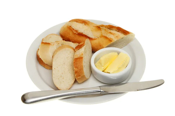 パンとバター — ストック写真