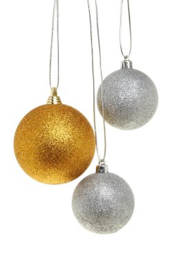Altın ve gümüş baubles