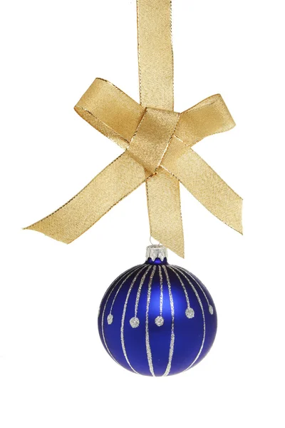 Bauble and ribbon — Stock Photo, Image