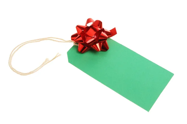 Christmas gift tag — Stock Photo, Image