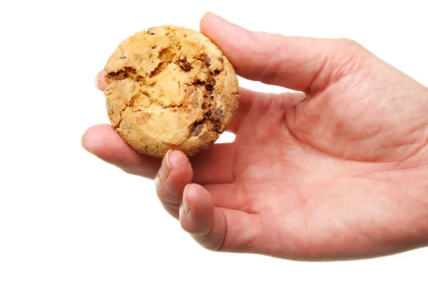 Hand holding a cookie — Stock Photo, Image