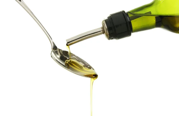 Olive oil pour — Stock Photo, Image