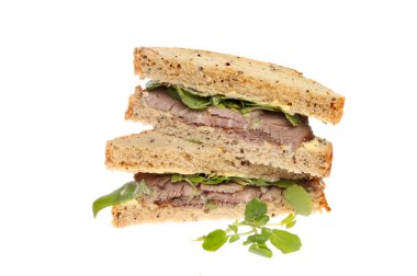 Roast beef sandwich clipart