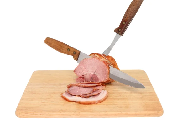 Carving gammon — Stock Photo, Image