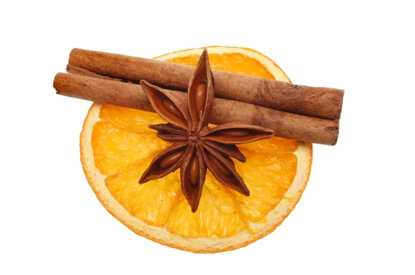 Naranja y especias — Foto de Stock