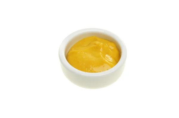Mustard in a ramekin — Stock Photo, Image