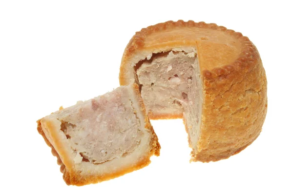 Pork pie close-up — Stockfoto