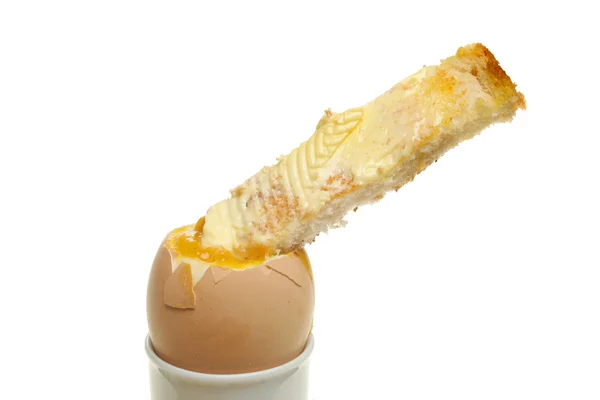 Egg and soldier — Stock Photo, Image