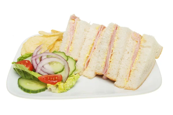 Sandwich on a plate — Stock Photo, Image