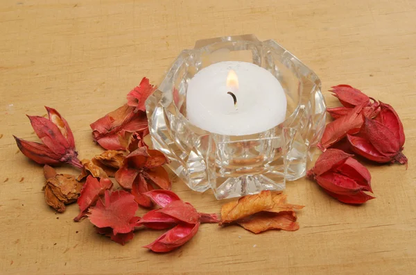 Tea light candle — Stock Photo, Image