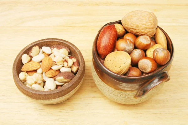 Bowls of nuts — Stock Photo, Image