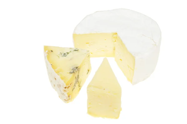 Gráfico de torta de queijo misto — Fotografia de Stock