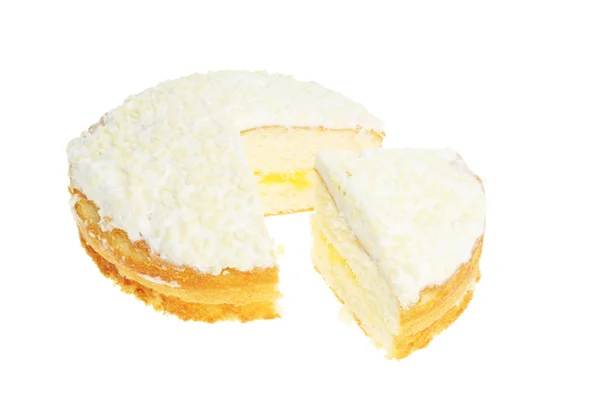 Torta spugna al limone — Foto Stock