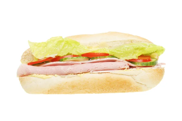 Ham salad sub roll — Stock Photo, Image