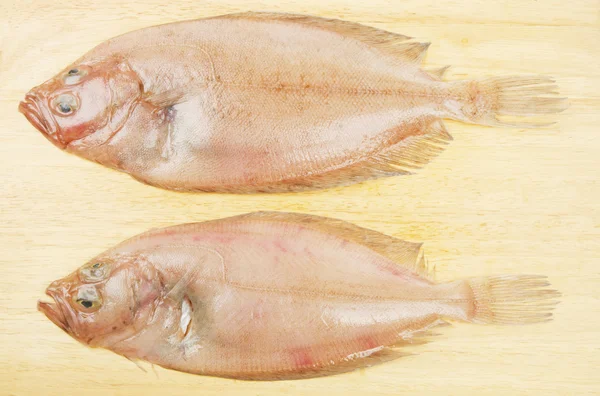 Pesce piatto sogliola Megrim su una tavola — Foto Stock