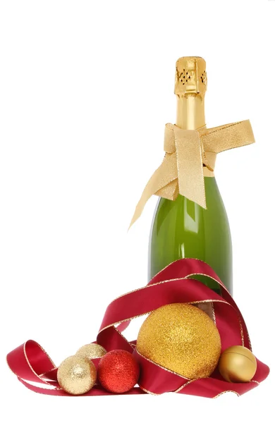 Feestelijke fles champagne — Stockfoto