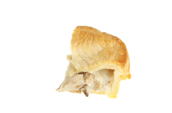 Gedeelte van kip en champignons pie — Stockfoto