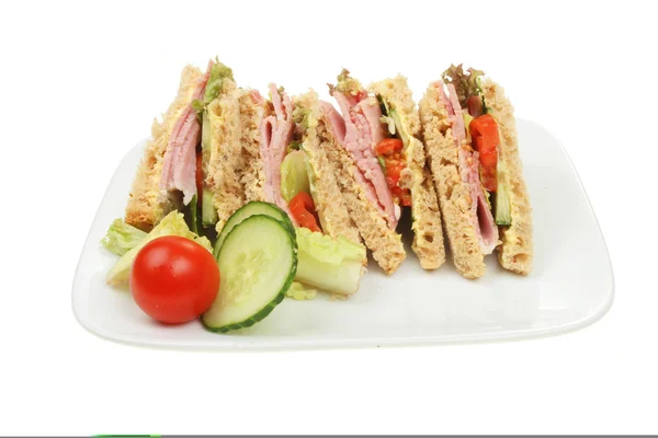 Schinken-Salat-Sandwich — Stockfoto