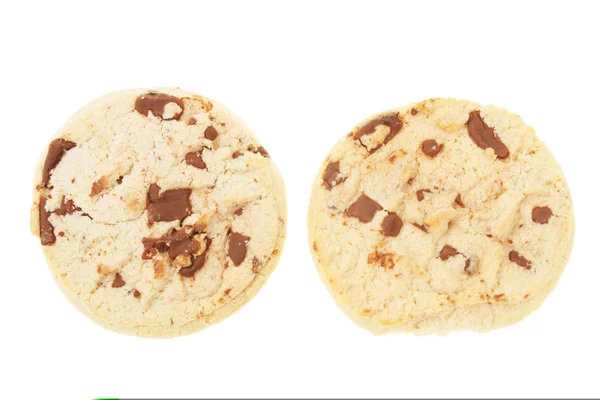 Two chocolate chip cookies — Stock Photo, Image