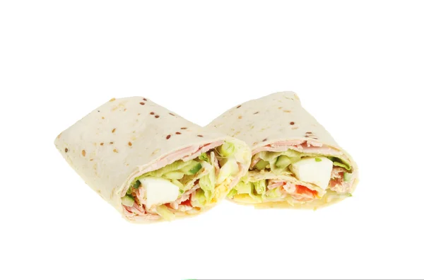 Filled bread wraps — Stock Photo, Image