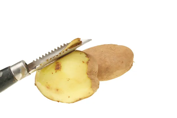 Potatis peeling — Stockfoto