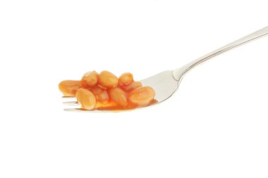 Beans on fork