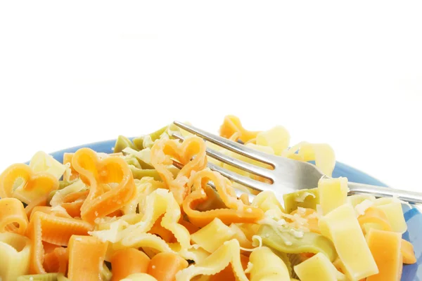 Pasta and fork — Stock Photo, Image
