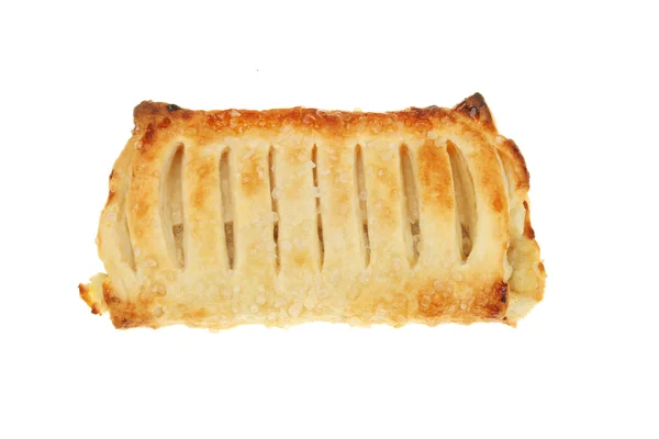 Apfelstrudel på vit — Stockfoto