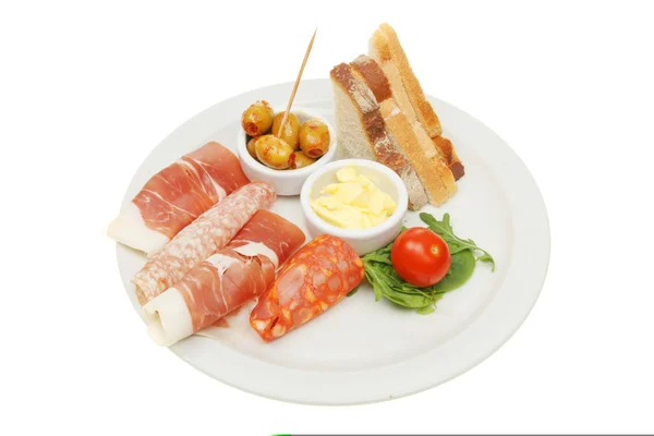 Tapas on a plate — Stock Photo, Image