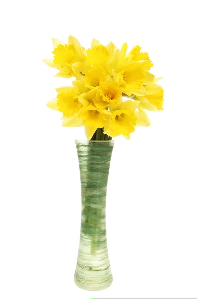 Vase of daffodil flowers — Stock Photo, Image