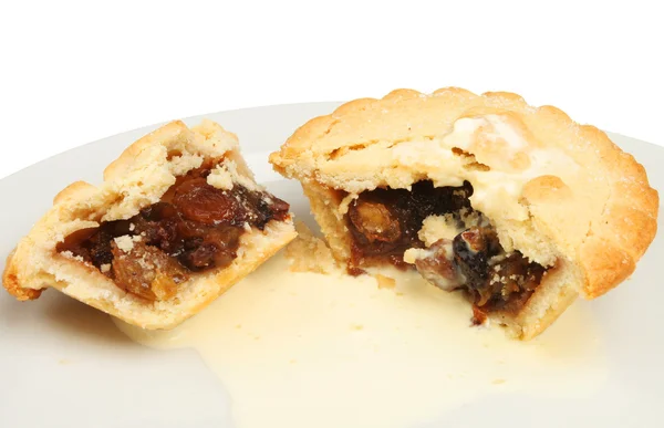 Pastel de carne picada y crema —  Fotos de Stock