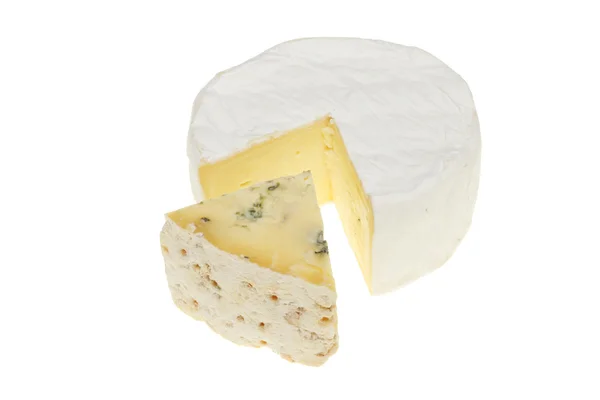 Brie en stilton — Stockfoto