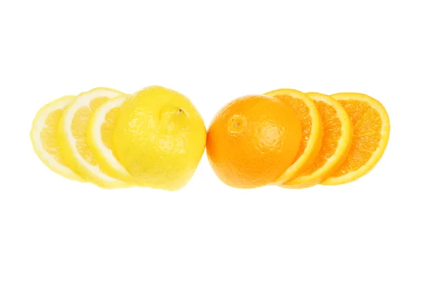 Sliced orange and lemon — Stock Photo, Image