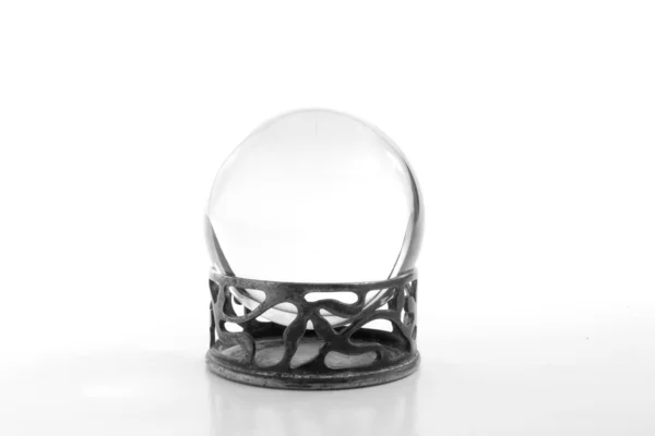 Boule de cristal claire sur pied — Photo