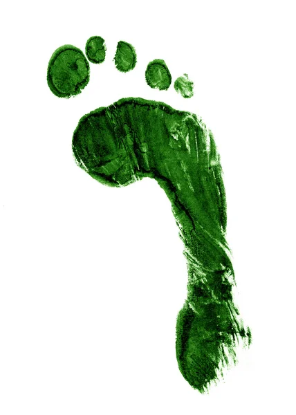 Green footprint — Stock Photo, Image