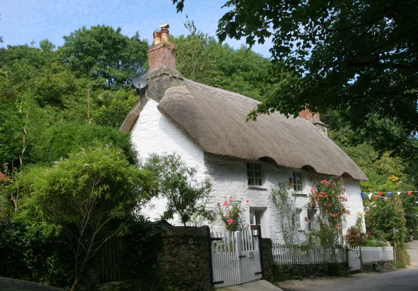 Rieten cottage — Stockfoto