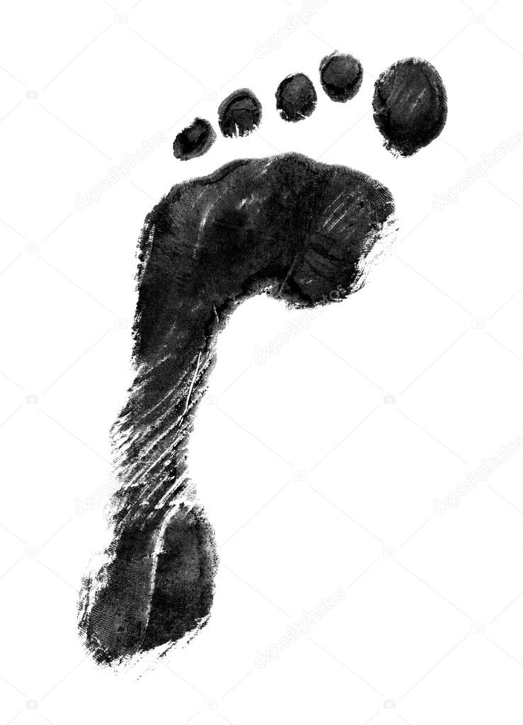 Left foot print