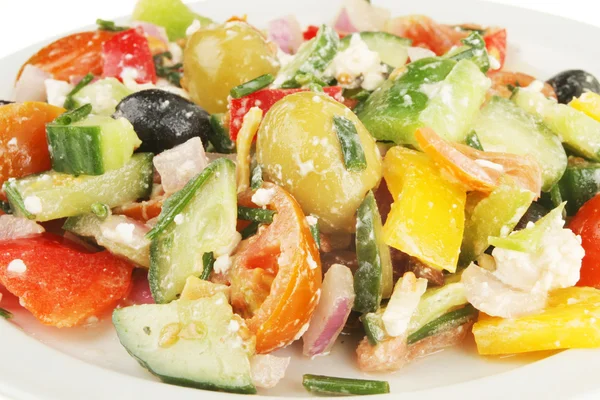 Primer plano de una ensalada griega —  Fotos de Stock