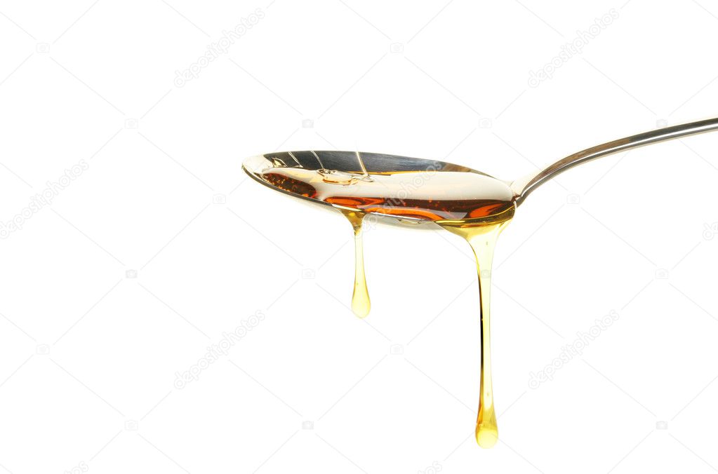 Syrup in spoon