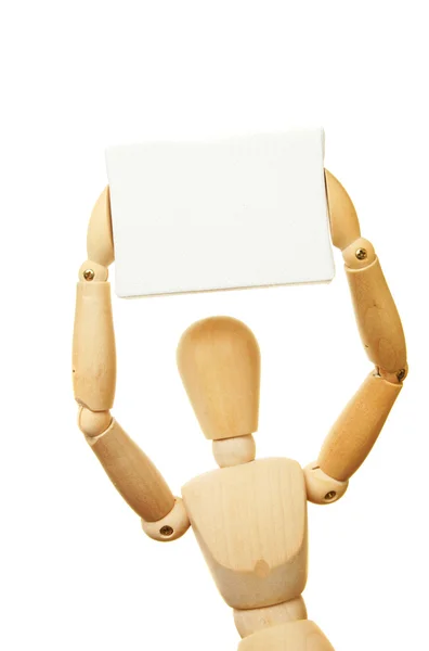 Mannequin canvas above head — Stock Photo, Image