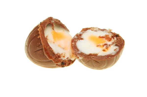 Chocolate cream egg — Stock Photo, Image