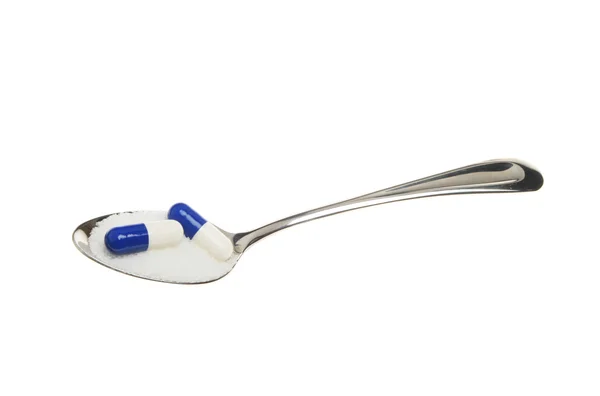 Cukor és a tabletták — Stock Fotó