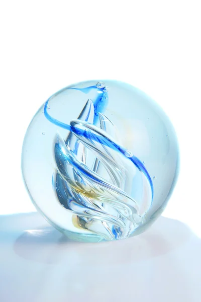 Cores em uma bola de vidro — Fotografia de Stock
