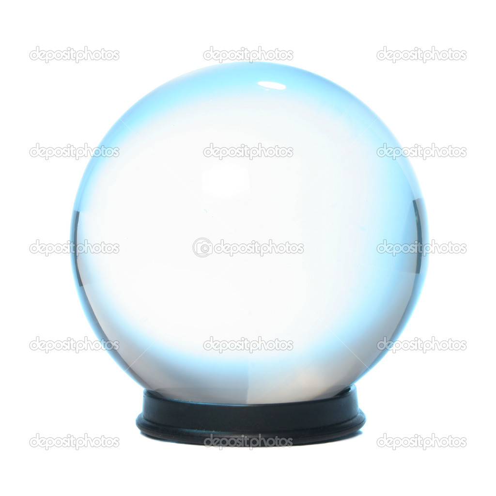 Blue fringed Crystal Ball
