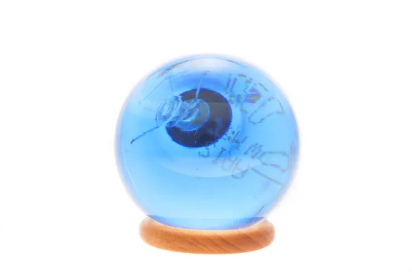 Sfera di cristallo blu — Foto Stock