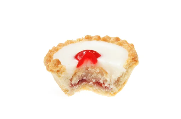 Cut Bakewell tart — Stock Photo, Image