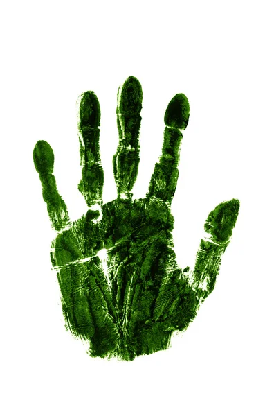 Green right hand — Stock Photo, Image