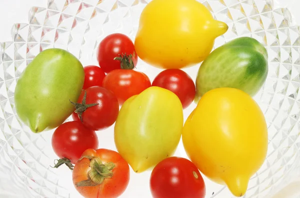 Tomates em tigela — Fotografia de Stock