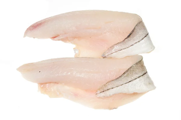 Two haddock fillets — Stock Photo, Image